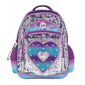 Mauve heart backpack