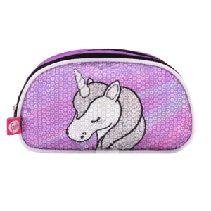 Lilac Unicorn Case-Toiletry Bag | Double